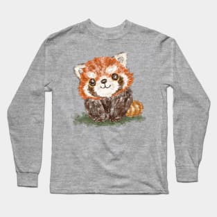 Smiling red panda Long Sleeve T-Shirt